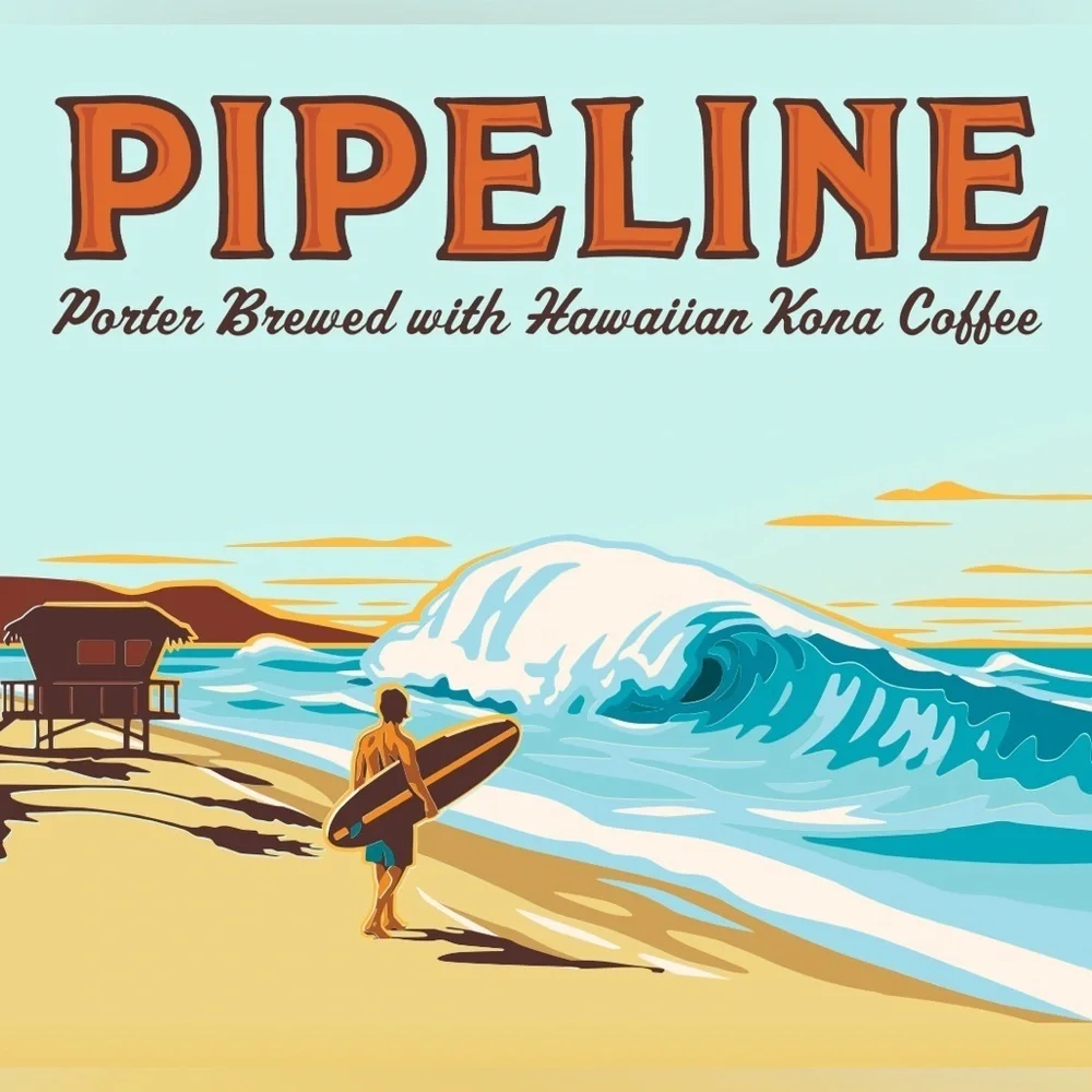 Kona Brewing Co. Pipeline Porter Beer Tap Handle Breweriana